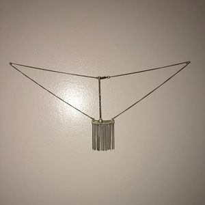 gold necklace with tassels
